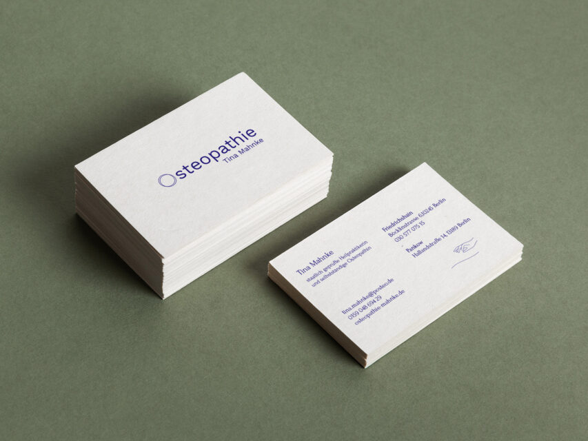 Logo & business cards — Osteopathie Mahnke